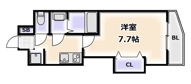 【間取り】 | ラグゼ難波西I