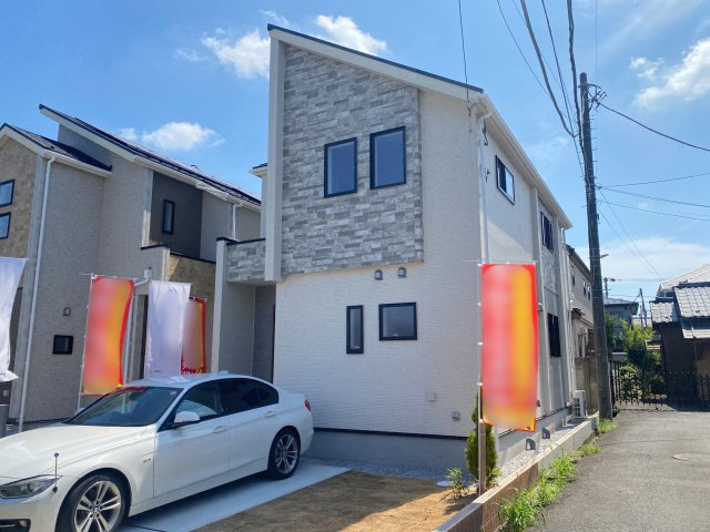 祝　成約済み　八王子市　中野上町　新築戸建ての外観|～仲介手数料無料☆八王子ひなた不動産～　八王子市中野上町　新築戸建て