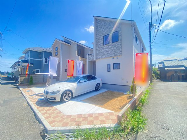 祝　成約済み　八王子市　中野上町　新築戸建ての外観|～仲介手数料無料☆八王子ひなた不動産～　八王子市中野上町　新築戸建て