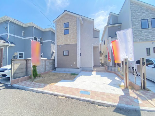 祝　成約済み　八王子市　中野上町　新築戸建ての外観|～仲介手数料無料☆八王子ひなた不動産～　八王子市中野上町　新築戸建て
