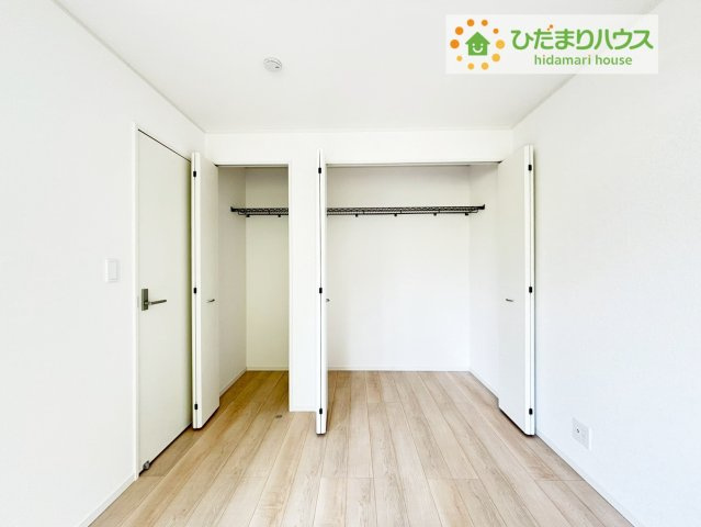 いわき市好間町中好間第3　新築戸建　2号棟の収納|全室にクローゼットが付いていて、お部屋の住空間もスッキリ広々つかえそうです(^^)/