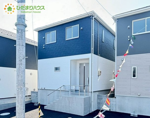 いわき市好間町中好間第3　新築戸建　2号棟の外観|資料請求やご案内も即日対応いたします♪同じ施工例の物件見学も可能です