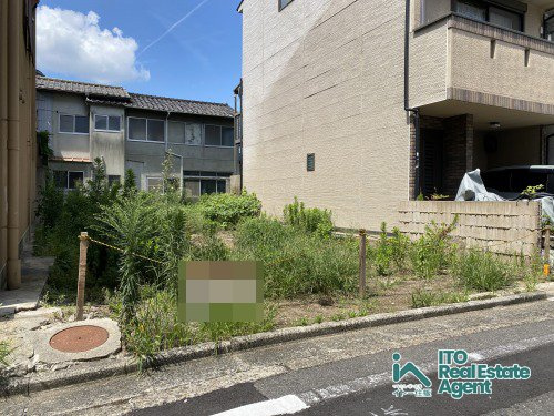 上京区中橋詰町 建築条件無 土地の外観