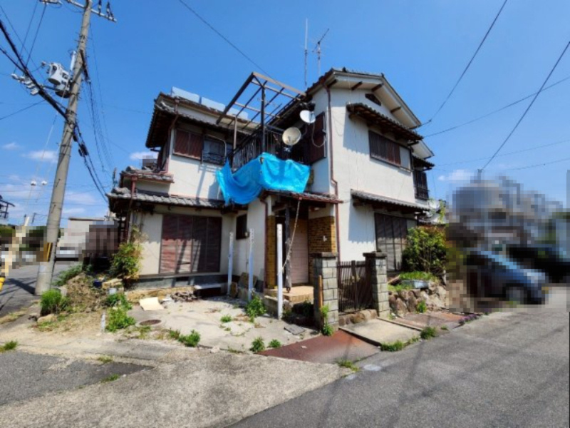 【価格改定】長岡京市勝竜寺八ノ坪の外観|現況：古家付きとなっております。