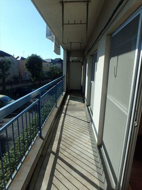 ユーナンハイツのバルコニー