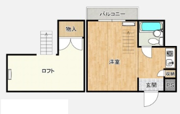 【間取り】 | メゾネット北野