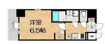 【間取り】 | エスリード阿波座プライムコート