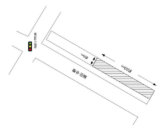 守山市二町町の事業用地の区画図