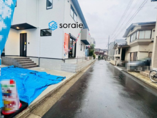 川越市むさし野１期　クラフトピット　新築戸建の前面道路含む現地写真|10/31　撮影