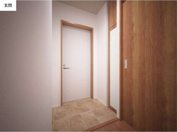 【玄関】 | (仮称)フィカーサイシイB(K) | 建築中につき現況優先。