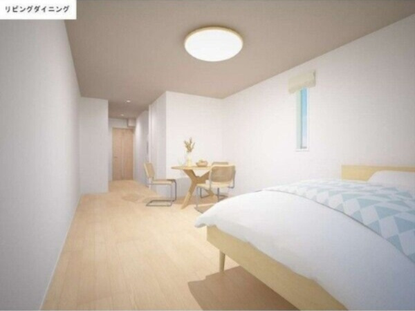 【居間・リビング】 | (仮称)フィカーサイシイB(K) | 建築中につき現況優先。