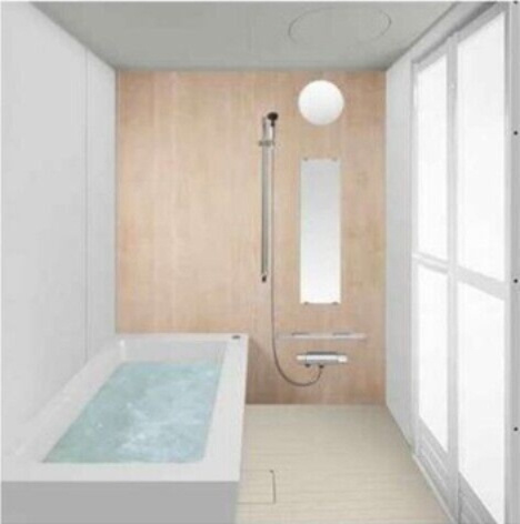 【浴室】 | (仮称)フィカーサイシイB(K) | 建築中につき現況優先。