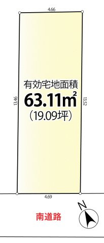 ＜LIBERi リーベリー＞中野区江古田2丁目　生活快適エリア　限定1棟の区画図|南道路の整形地♪複数路線利用可能な便利な立地に誕生です♪