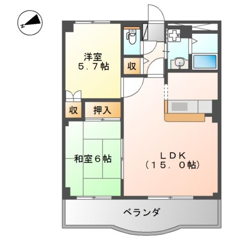 ラフォーレ２１の間取り