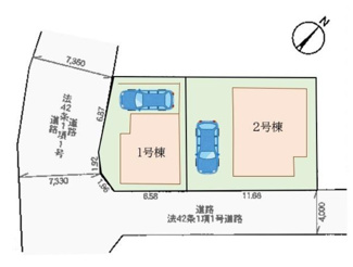 【区画図】 | 白岡市小久喜　新築分譲住宅