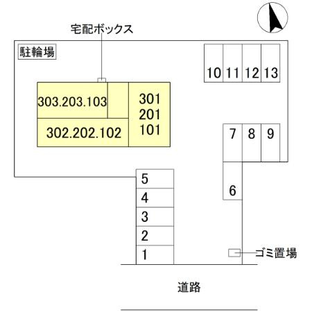 オペラハウス小舞木の区画図