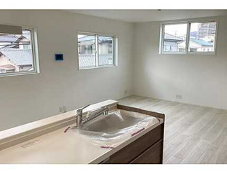 【キッチン】 | 西区観音新町1丁目（江波駅）全2区画　NO2 | 機能的なシステムキッチン☆都市ガス☆