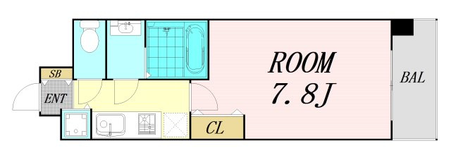 ルミエール野田阪神本館　仲介手数料無料の間取り