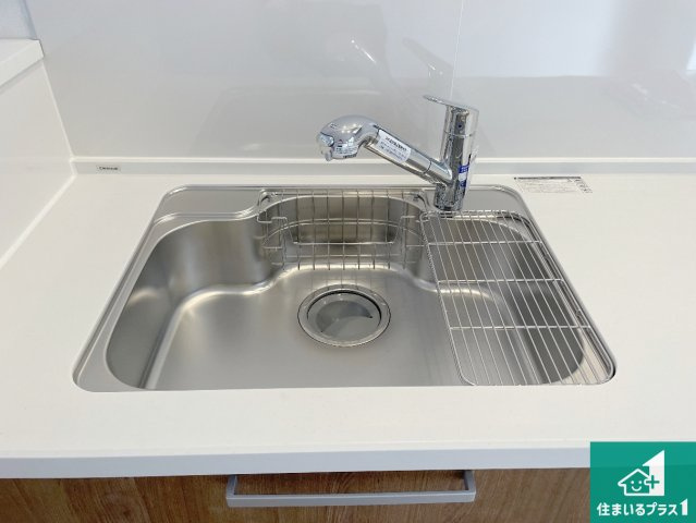 三島郡島本町広瀬　第2期　新築一戸建ての設備|洗い物も楽にできる、広々シンク！