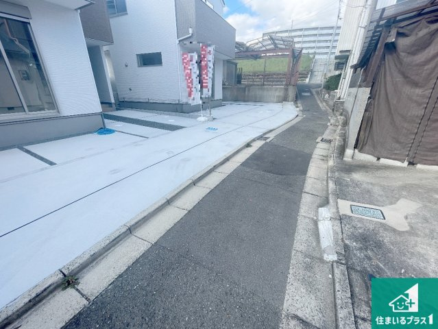 三島郡島本町広瀬　第2期　新築一戸建ての前面道路含む現地写真|車通りの少ない前面道路！お子様がいらっしゃるご家族でも安心！