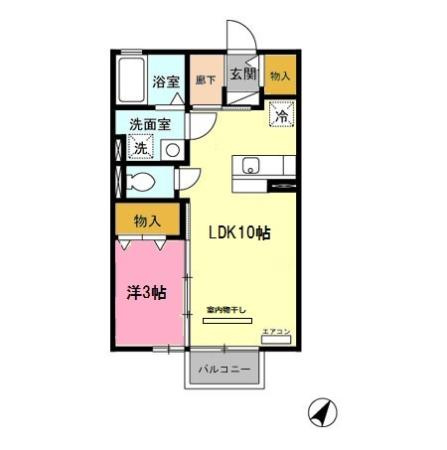 D’ｓモナリエの間取り