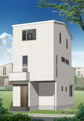 【外観パース】 | 明石市野々上1丁目 | 令和8年1月完成予定(耐震等級3・断熱等級5以上)