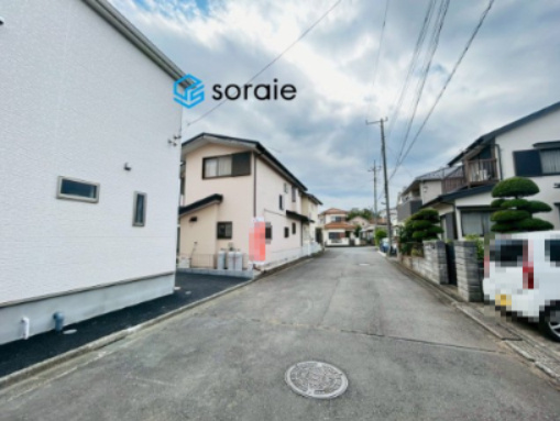 入間市鍵山第7　クレイドルガーデン　新築戸建の前面道路含む現地写真|10/10撮影