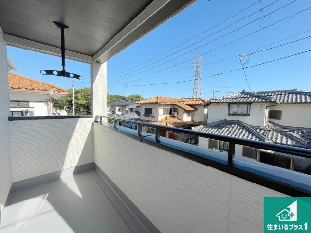 宝塚市中山五月台　第4期　新築一戸建てのバルコニー|日当たりのよいバルコニー！お部屋が開放的に！
