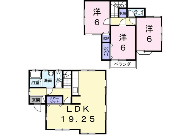 19.25帖のリビングが魅力的な全居室6帖以上物件♪