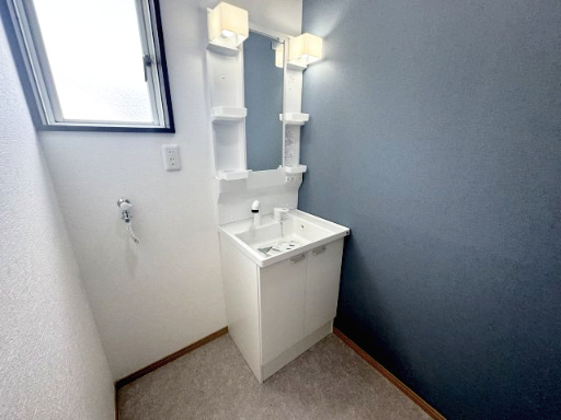 洗面化粧台は新品交換済み♪