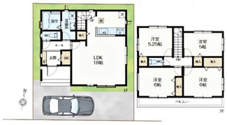 【間取り】 | 新座市石神2丁目　全1棟　A号棟 | 新座市石神2丁目　全1棟