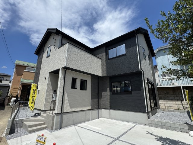 流山市長崎１丁目新築戸建【長崎小学校：7分】の外観|完成済み内覧可能です！！