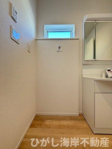 茅ヶ崎市柳島2丁目　新築戸建　全８棟のランドリースペース|洗濯機置場