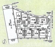 茅ヶ崎市柳島２丁目　新築戸建　全８棟の区画図|対象地は3号棟です