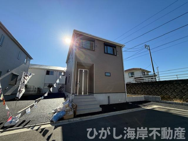茅ヶ崎市柳島2丁目　新築戸建　全８棟の前面道路含む現地写真|現地外観