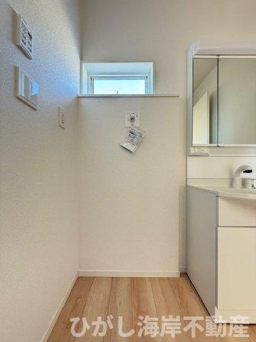 茅ヶ崎市柳島2丁目　新築戸建　全８棟のランドリースペース|洗濯機置場