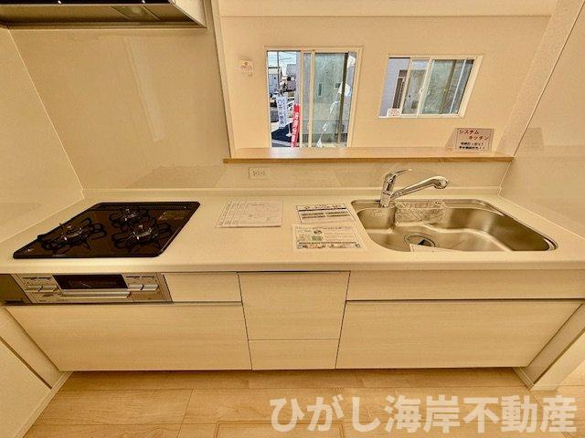 茅ヶ崎市柳島2丁目　新築戸建　全８棟のキッチン|システムキッチン