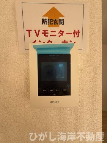 茅ヶ崎市柳島2丁目　新築戸建　全８棟のセキュリティ|TVモニター付きインターフォン