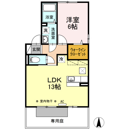 トータスモア参番館の間取り|使い勝手の良い間取りです♪