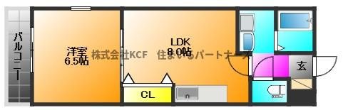 アムールLis Blancの間取り