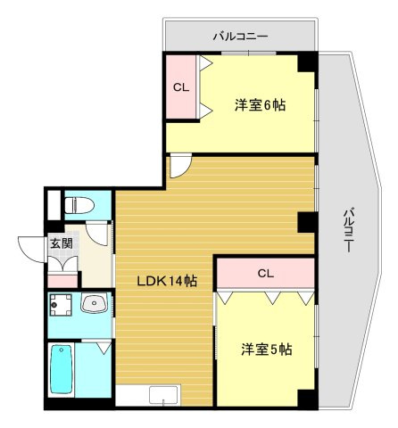 【間取り】 | ハイローズガーデンⅡ