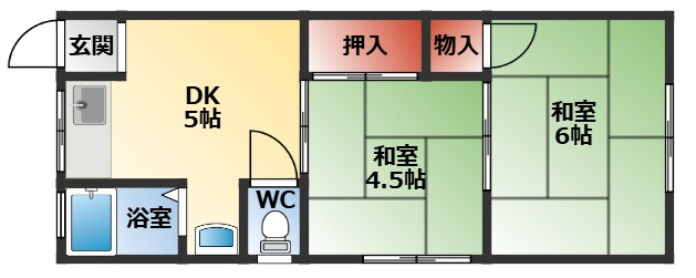 第二東和マンションの間取り