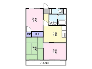 内野ハイツの間取り