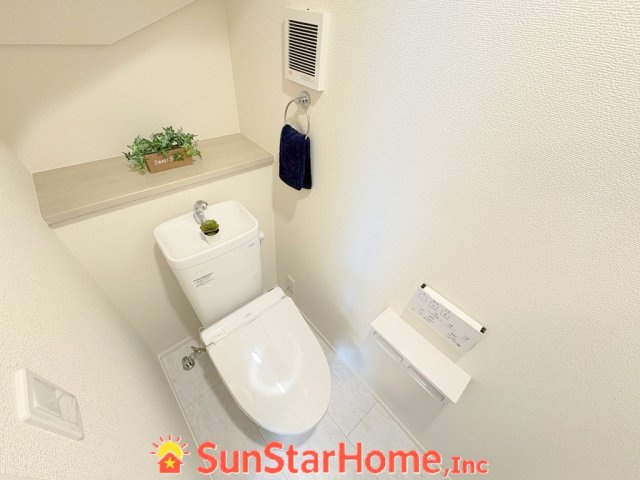 【サンスターホーム】あきる野草花　新築1号棟のトイレ