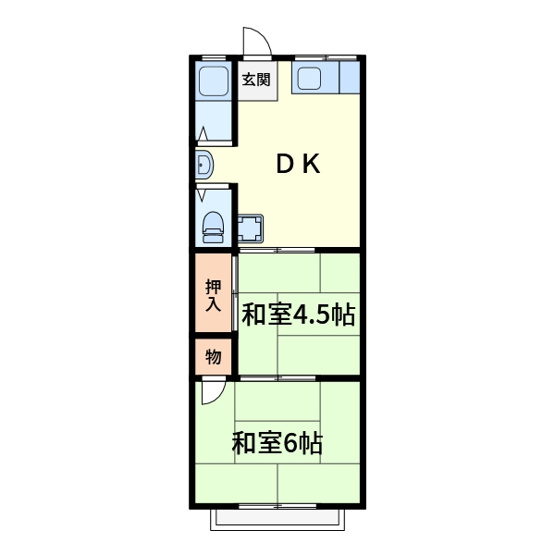 【間取り】 | 川畑ハイツ