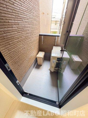 ハーモニーテラス東中川のバルコニー