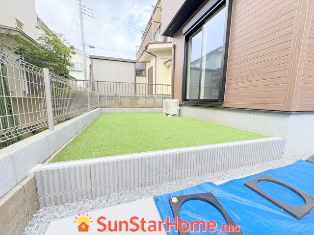 【サンスターホーム】あきる野草花　新築3号棟の庭