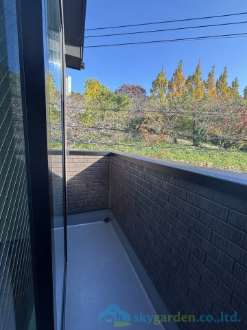 二宮町山西2期　新築戸建　全1棟1号棟のバルコニー