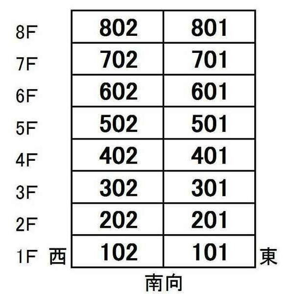 エレガントパレス守山の区画図