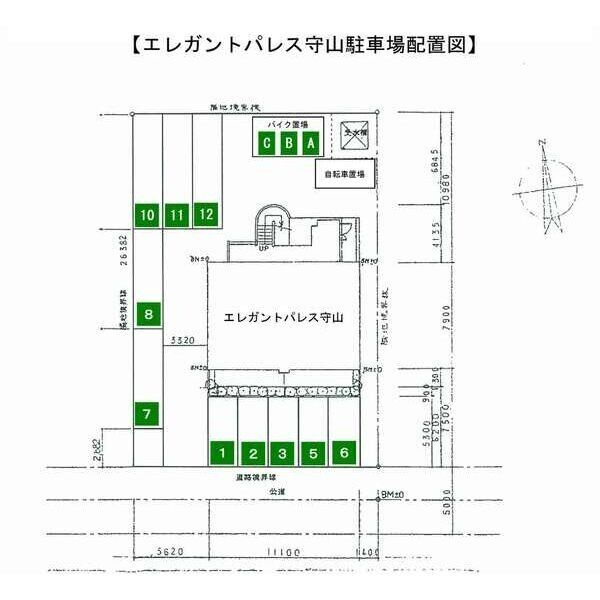 エレガントパレス守山の区画図